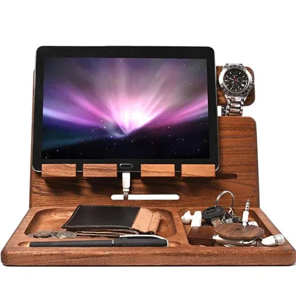 Cell Phone Stand Wooden Phone Dock